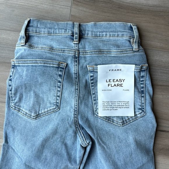 FRAME LE EASY FLARE high rise jeans size 24 - Picture 5 of 5